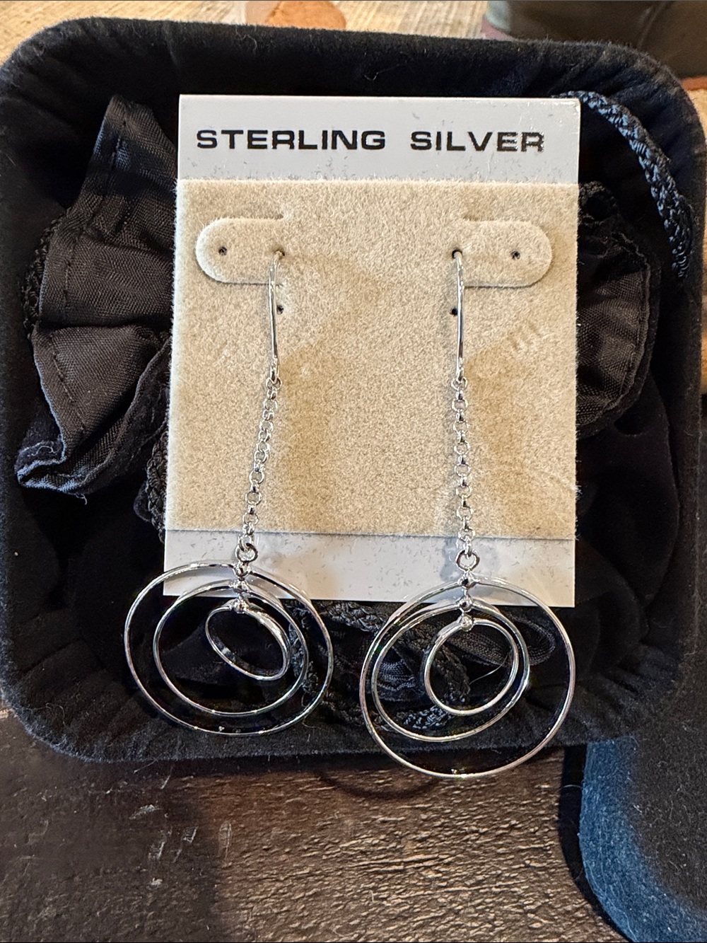 Silver Jeans Sterling Silver Multi-Hoop Dangle Earrings